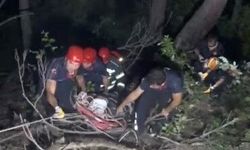 Otomobil uçuruma yuvarlandı: 3 yaralı 100 metrelik uçurumdan kurtarıldı