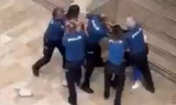 Polisin önünde kadın kavgası