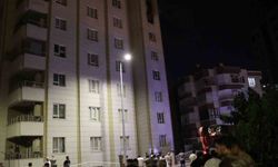 Şanlıurfa'da 9 katlı binada korkutan yangın
