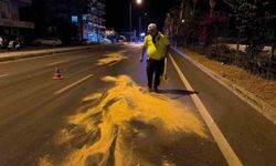 Trafik polisinden örnek davranış