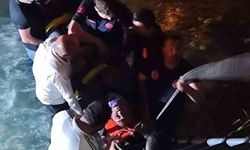 Van'da dereye düşen kamyonetin sürücüsü yaralandı