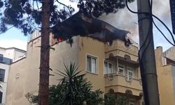 Bursa'da evin çatısı alev alev yandı