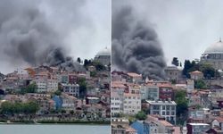 Tamirhanede korkutan yangın: Gökyüzünü dumanlar kapladı