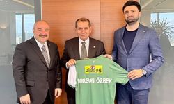Enes Çelik’ten Galatasaray Başkanı Dursun Özbek’e ziyaret