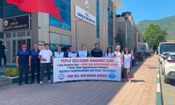 Gemlik Belediyesi önünde toplu sözleşme eylemi: "Kazanılmış haklarımızı istiyoruz"