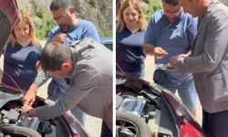 Bursalı aile yolda kaldı: Yardımına belediye başkanı koştu