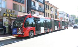 Bursa'nın metrobüsü ilk kez görücüye çıktı