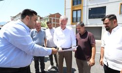 İnegöl'de asfalt çalışması tamamlandı, Başkan Taban yerinde inceledi