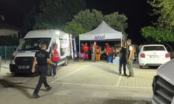 Orman yangınıyla mücadele gece boyunca sürdü