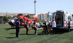 93 yaşındaki hasta hava ambulansıyla Malatya'ya sevk edildi