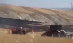 Ankara'da ekili arazide yangın