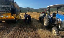 Bilecik'te biçerdöver operatörlerine yangın eğitimi