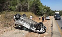 Bodrum'da 2 kişinin yaralandığı kaza anı kamerada
