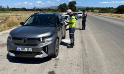 Çanakkale'de jandarma ekiplerince trafik denetimi