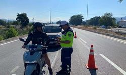 Çanakkale'de motosiklet denetimi