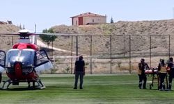 Darende'de evde düşen 98 yaşındaki kadın hava ambulansıyla Malatya'ya sevk edildi