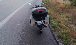 Direksiyon hâkimiyetini kaybeden motosiklet sürücüsü yoldan çıktı: 1 yaralı