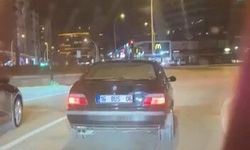 Drift atarken kazadan kıl payı kurtuldu
