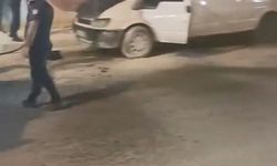 Elazığ'da seyir halindeki minibüste yangın