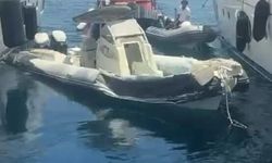 Gaz kolu takılı kalan şişme bot, rıhtıma çarparak patladı: 1 yaralı