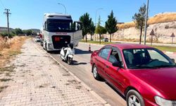 Gaz yüklü tır otomobile çarptı: 1 yaralı