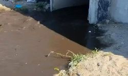 Kanalizasyon suyu sahilde vatandaşların üzerine aktı