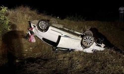 Kastamonu'da otomobil şarampole yuvarlandı: 1 yaralı