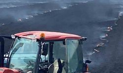 Konya'da tarla yangını: 500 dekar ekili alan kül oldu