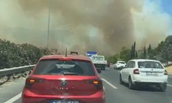 Manisa'da orman yangınında alevler İzmir-İstanbul Otoyolu'na ulaştı