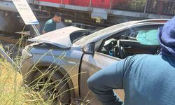 Manzarayı çekerken tren kazasını kaydetti