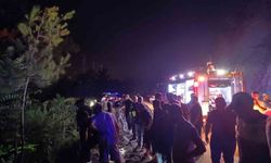 Otomobilde uçurumdan uçtu: anne, baba ve 3 evladı yaralandı