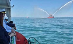 Sıcaklığın 41 dereceye çıktığı Bartın'da basınçlı su ile yapılan gösteri ilgi gördü