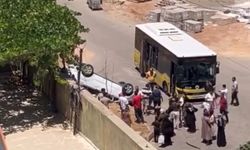 Siirt'te belediye otobüsü ile hafif ticari araç çarpıştı: 1 yaralı