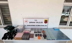Şırnak'ta kaçakçılık operasyonu: Silah, sigara ve milyonluk kaçak ürün ele geçirildi