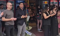 Tekel bayi açılışına katılan imam gündem oldu