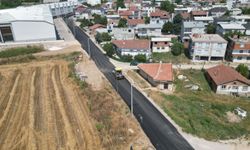 İnegöl'de Zambak Caddesi yenileniyor