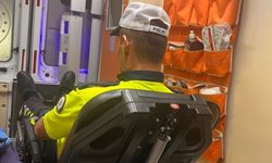 Bursa’da motosikletli sürücü polise çarptı