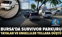 Bursa'da kaldırımlar otopark oldu vatandaş yoldan yürüdü