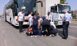 Bursa'da yolcu otobüsü kadına çarptı: Durumu ağır