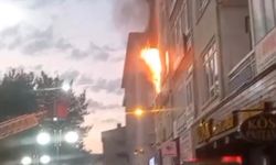 Apartman dairesinde korkutan yangın