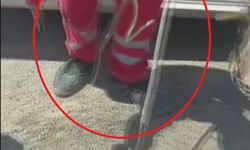 Aracına binerken fark ettiği yılanı itfaiye ekipleri yakaladı