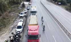 Arnavutköy'de hafriyat kamyonlarına ve beton mikserlerine denetim