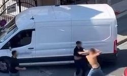 Ataşehir'de iki kişinin sokak ortasındaki kavgası kameraya yansıdı