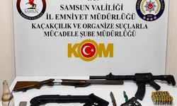 Bafra'da ruhsatsız silah operasyonu: 3 gözaltı