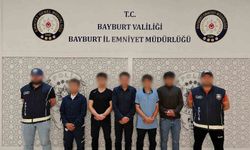 Bayburt'ta 5 düzensiz göçmen yakalandı