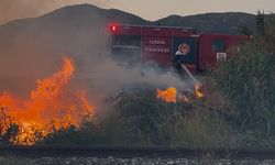 Bayındır çevre yolunda yangın