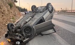 Bilecik'te otomobil ters döndü: 1 yaralı