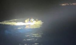 Bodrum'da lastik botta 6 düzensiz göçmen yakalandı