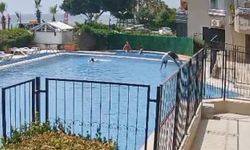 Boğulmak üzere olan çocuğu havuz görevlisi kurtardı