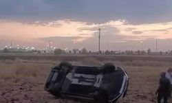 Diyarbakır'da otomobil tarlaya uçtu: 1 yaralı